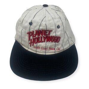 Planet Hollywood Vintage Pin Stripe Logo South Coast Plaza, CA Baseball Hat